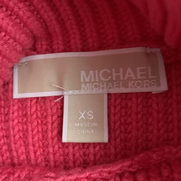 Michael Kors Women’s Camilla Rose Turtleneck Sleeveless Sweater Size XS - Picture 7 of 8